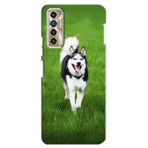 Чохол з Хаскі TECNO Camon 17P (CG7n) - (AlphaPrint) (Радісний Хаскі)