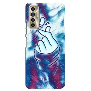 Чехол с принтом «Радужное сердце» для TECNO Camon 17P (CG7n)