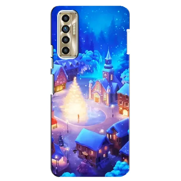 Чехол с принтом «Рождественский город» для TECNO Camon 17P (CG7n) Чехол с принтом «Рождественский город» для TECNO Camon 17P (CG7n)