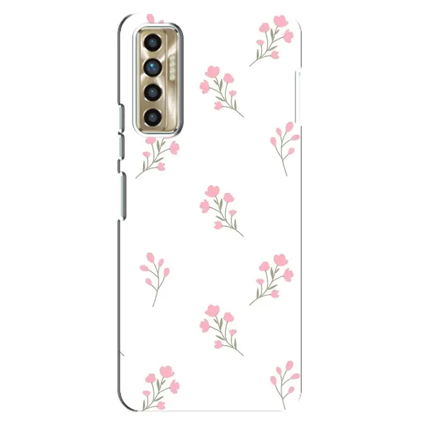 Чохол з принтом «Рожеві квіти» для TECNO Camon 17P (CG7n)