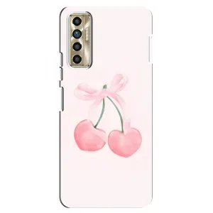 Чохол з розовим принтом для TECNO Camon 17P (CG7n) (Рожеві вишні)