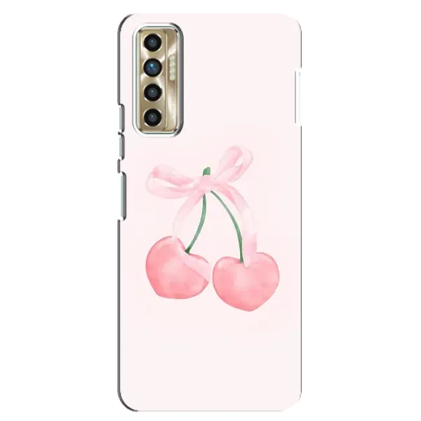 Чехол с принтом «Розовые вишни» для TECNO Camon 17P (CG7n)