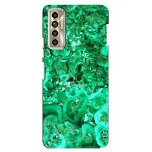 Мраморный чехол на TECNO Camon 17P (CG7n) (VPrint) (Салатный Мрамор)
