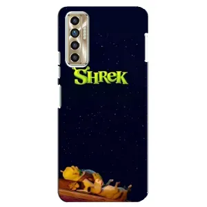 Чехол с мультфильмом Шрек на TECNO Camon 17P (CG7n) (Отдыхающий Шрек)