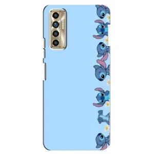 Чехол с принтом Стич на TECNO Camon 17P (CG7n) (Стич фон)