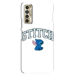 Чехол с принтом Стич на TECNO Camon 17P (CG7n) (Стич лого)