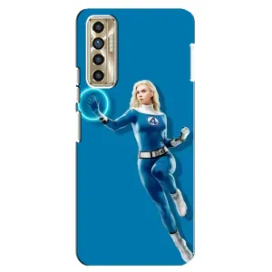 Чехол с принтом Фантастическая четверка для TECNO Camon 17P (CG7n) (Сью Сторм полет)