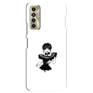 Чехлы Венсдей на TECNO Camon 17P (CG7n) Уэнсдей (AlphaPrint) (танец Уэнздей)