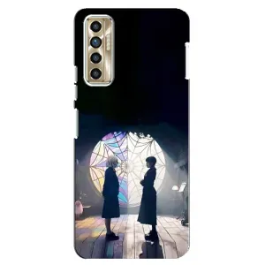 Чехлы Венсдей на TECNO Camon 17P (CG7n) Уэнсдей (AlphaPrint) (Уэнздей и Инид)
