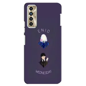 Чехлы Венсдей на TECNO Camon 17P (CG7n) Уэнсдей (AlphaPrint) (Уэнздей и подруга)