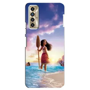 Чехол с мультфильмом Моана TECNO Camon 17P (CG7n) (Моана с веслом)