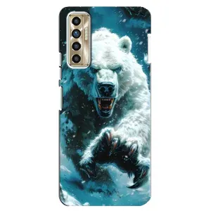 Чехол с картинкой «Хищники» для TECNO Camon 17P (CG7n) (Полярный медведь)