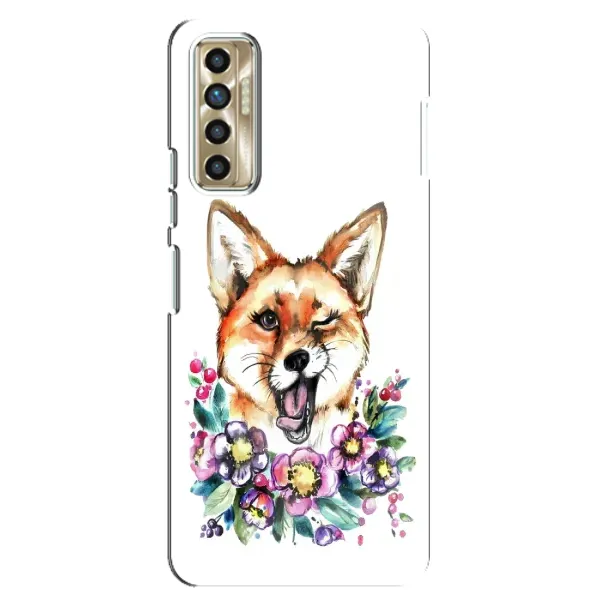Чохол з принтом «Весела лисичка» для TECNO Camon 17P (CG7n)