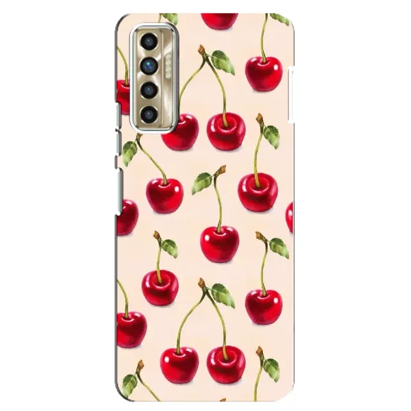 Чохол з принтом «Черешня» для TECNO Camon 17P (CG7n)