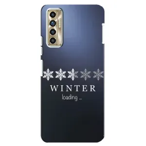 Зимние Чехлы для Техно Камон 17п - прозрачный фон (Winter loading)