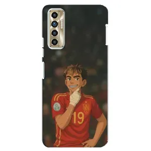 Чехол с футболистом Ламин Ямаль TECNO Camon 17P (CG7n) (Ямаль аниме)