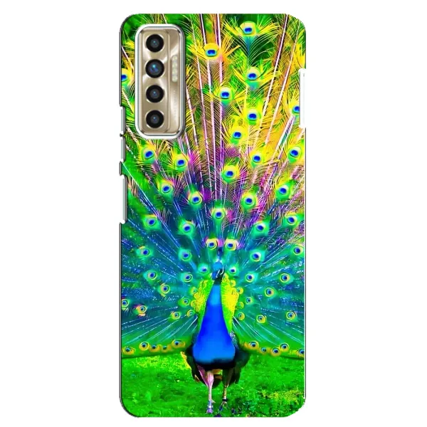 Чехол с принтом «Яркий Павлин» для TECNO Camon 17P (CG7n) Чехол с принтом «Яркий Павлин» для TECNO Camon 17P (CG7n)
