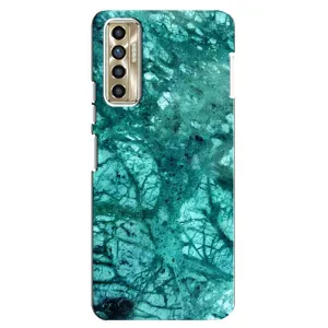 Мраморный чехол на TECNO Camon 17P (CG7n) (VPrint) (Зеленый мрамор)
