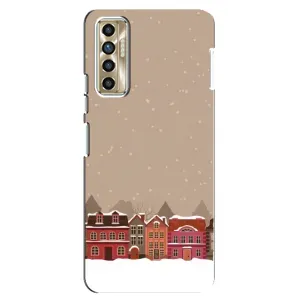 Новогодние, Праздничные Чехлы для TECNO Camon 17P (CG7n) - 2024 год (Зимний город)