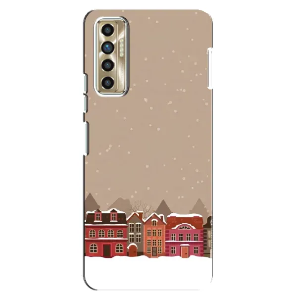 Чехол с принтом «Зимний город» для TECNO Camon 17P (CG7n)