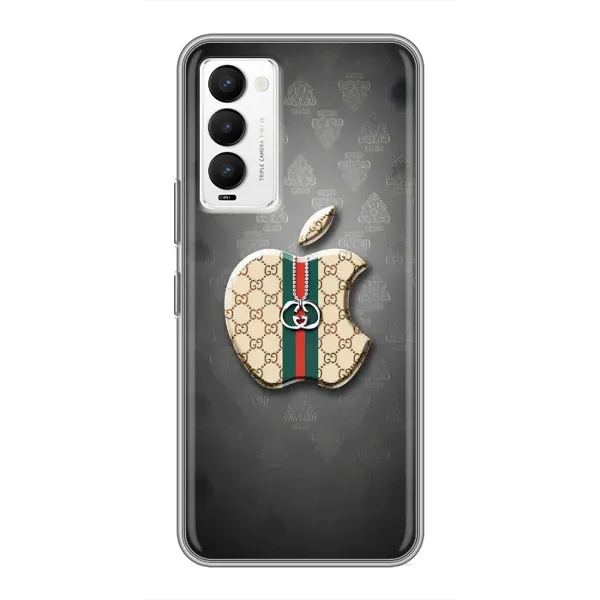 Чехол с принтом «Apple gucci» для TECNO Camon 18 / Camon 18P Чехол с принтом «Apple gucci» для TECNO Camon 18 / Camon 18P