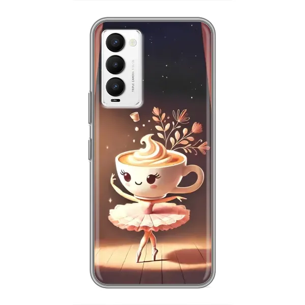 Чехол с принтом «Балерина капучина» для TECNO Camon 18 / Camon 18P
