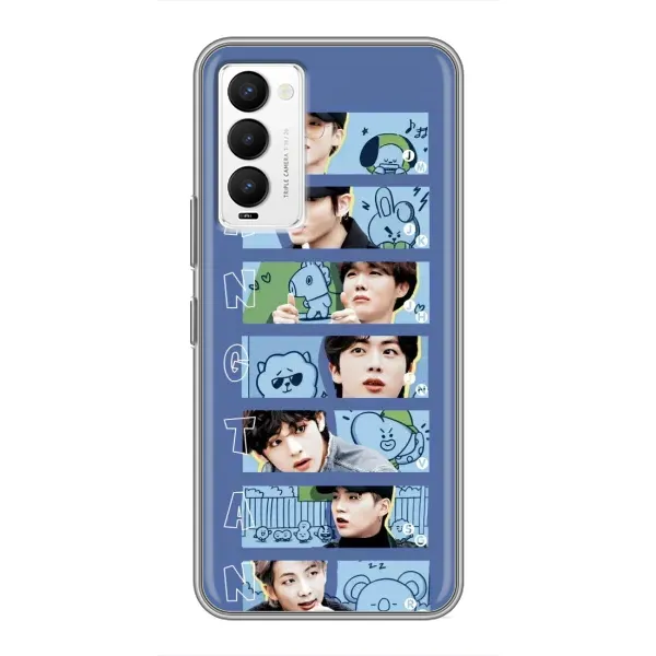 Чехол с принтом «Bangtan» для TECNO Camon 18 / Camon 18P Чехол с принтом «Bangtan» для TECNO Camon 18 / Camon 18P