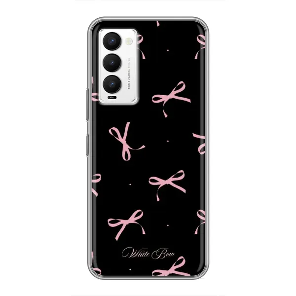 Чохол з принтом «Банти на чорному» для TECNO Camon 18 / Camon 18P Чохол з принтом «Банти на чорному» для TECNO Camon 18 / Camon 18P