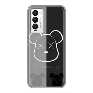 Чехлы для Tecno Camon 18 / Camon 18P - Bearbrick Louis Vuitton (PREMIUMPrint) (БеарБрик глаза)