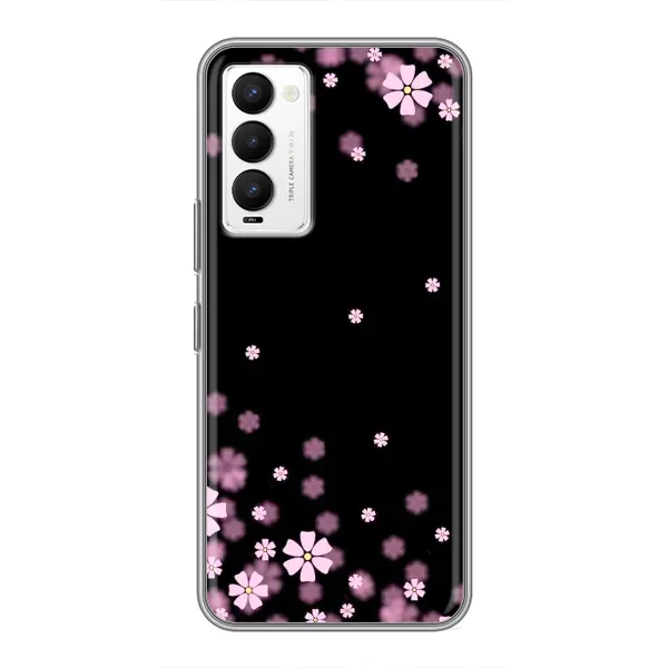 Чехол с принтом «Цветочки маленькие» для TECNO Camon 18 / Camon 18P