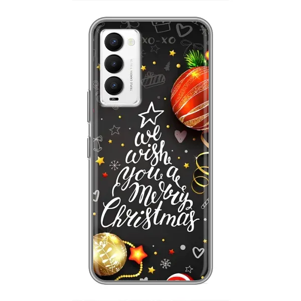 Чехол с принтом «Елочка» для TECNO Camon 18 / Camon 18P