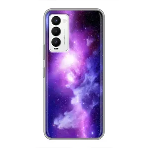 Космические Чехлы для Техно Камон 18 / Камон 18п (VPrint) (Галактика)