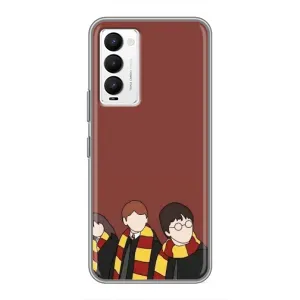 Чехлы с Гарри Поттером для Tecno Camon 18 / Camon 18P (AlphaPrint) (Гарри с друзьями)