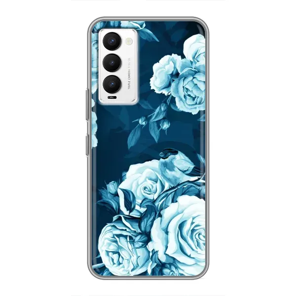Чохол з принтом «Блактині бутони» для TECNO Camon 18 / Camon 18P Чохол з принтом «Блактині бутони» для TECNO Camon 18 / Camon 18P