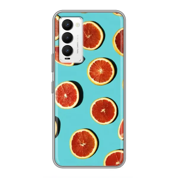 Чехол с принтом «Грейпфрут» для TECNO Camon 18 / Camon 18P