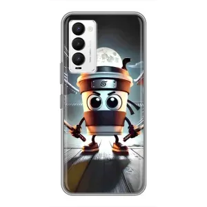 Чехол с мемом Тралалело тралала на Tecno Camon 18 / Camon 18P (Капучино асасино)