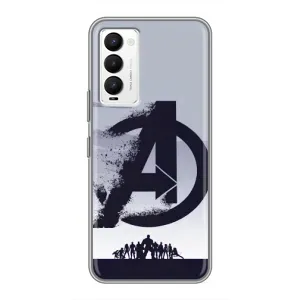 Чехлы с героями Марвел Tecno Camon 18 / Camon 18P (VPrint) (Команда А)