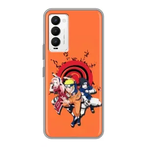 Naruto Anime Чехлы для Техно Камон 18 / Камон 18п (AlphaPrint) (команда Наруто)