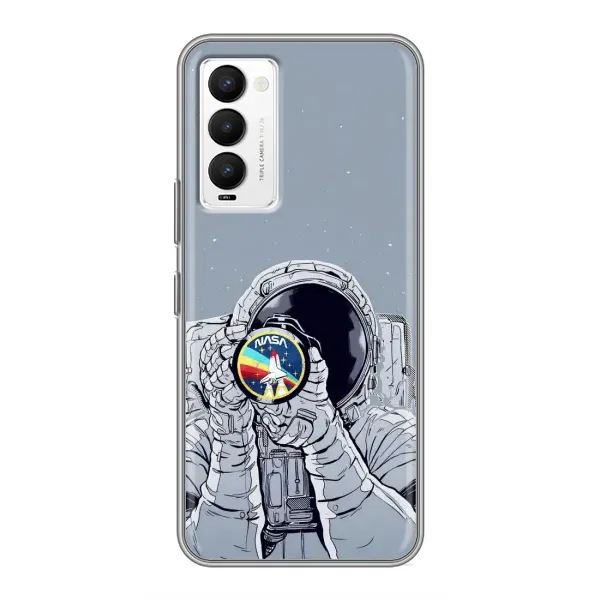 Чехол с принтом «Космонавт фото» для TECNO Camon 18 / Camon 18P Чехол с принтом «Космонавт фото» для TECNO Camon 18 / Camon 18P