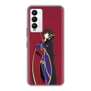 Чехлы Персонажи Аниме Наруто для Tecno Camon 18 / Camon 18P (AlphaPrint) (Лелуш Ламперуж)