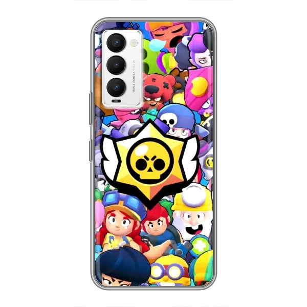 Чехол с принтом «Лого Brawl Stars» для TECNO Camon 18 / Camon 18P