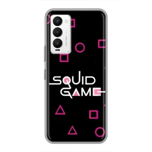 Чехол Гра в кальмара для Tecno Camon 18 / Camon 18P (Паттерн Игра кальмара)