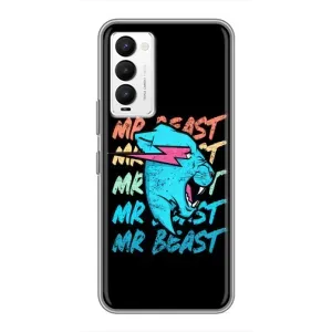 Чехол с принтом «logo Mr beast» для TECNO Camon 18 / Camon 18P