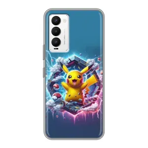 Чохол з Пікачу на Tecno Camon 18 / Camon 18P (Лого Пікачу)