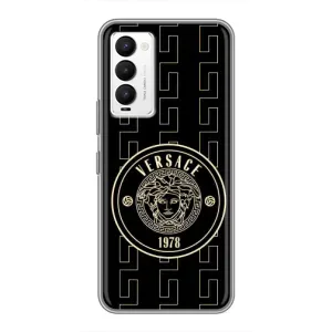 Чехлы VERSACE для Техно Камон 18 / Камон 18п (PREMIUMPrint) (Лого Версаче)