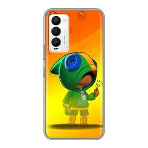 Чехол для Tecno Camon 18 / Camon 18P Бравл Старс (VPrint) (Мальчик Леон)