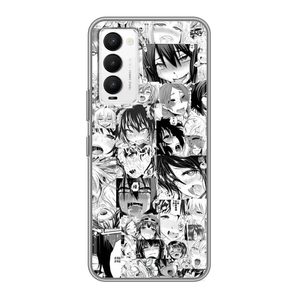 Чехол с принтом «Ahegao manga» для TECNO Camon 18 / Camon 18P