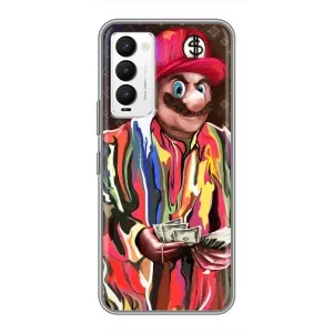 Брендновые Чехлы для Tecno Camon 18 / Camon 18P - (PREMIUMPrint) (Mario LV)