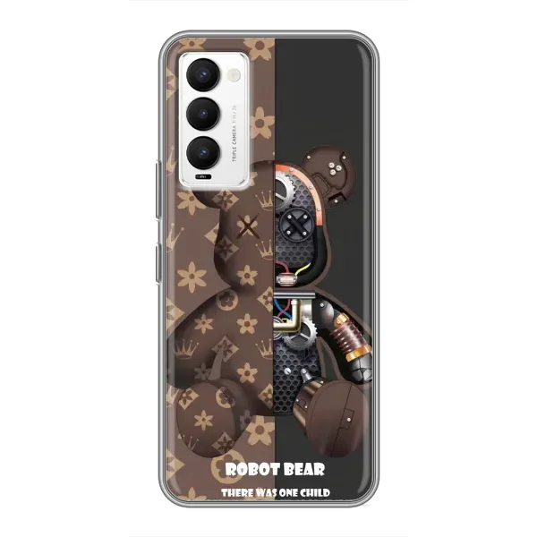 Чехол с принтом «Медведь Луи Витон» для TECNO Camon 18 / Camon 18P