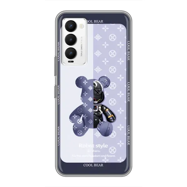 Чехол с принтом «Медвежонок LV» для TECNO Camon 18 / Camon 18P